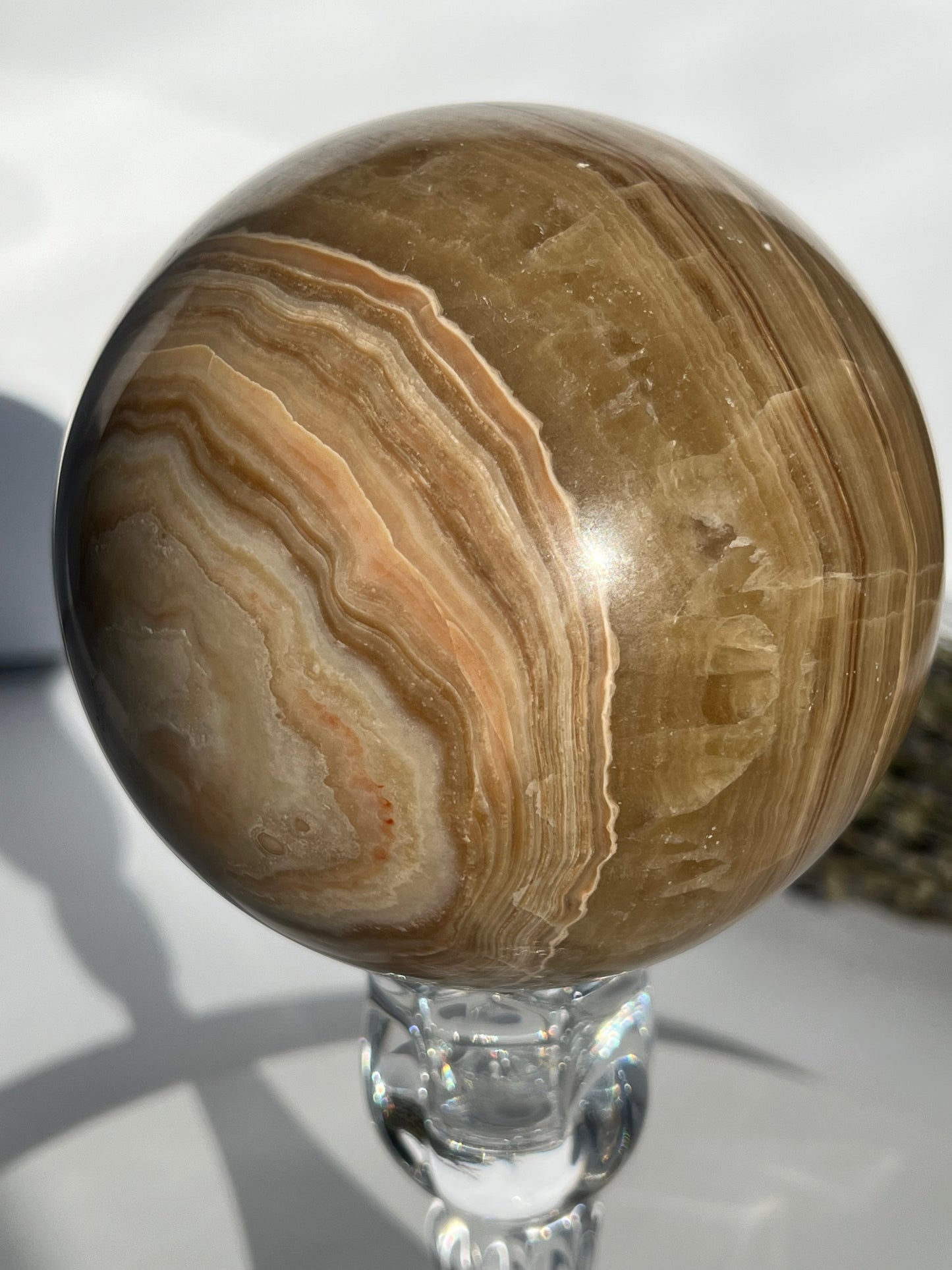 Chocolate Calcite Sphere