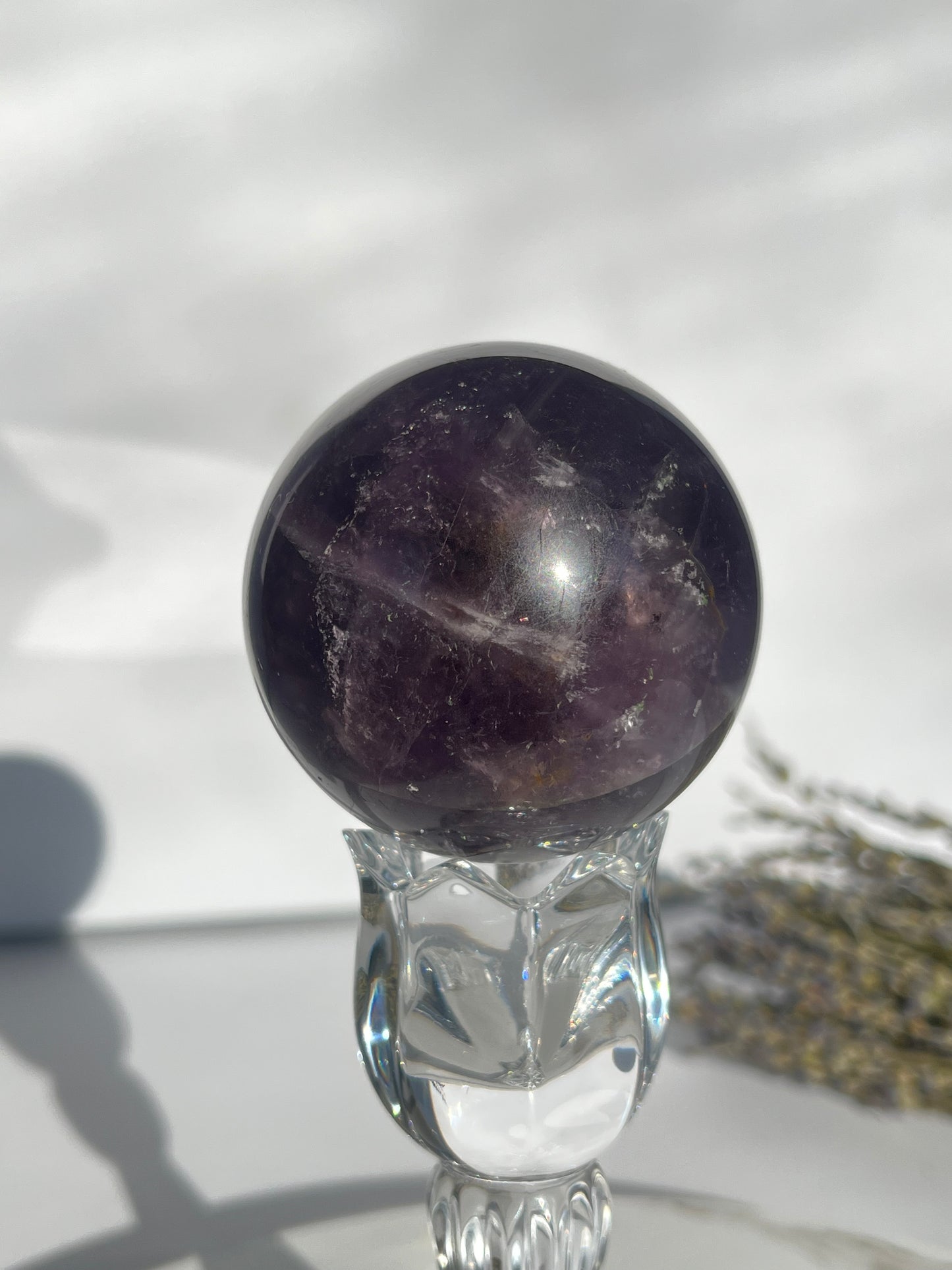 Purple Fluorite Sphere