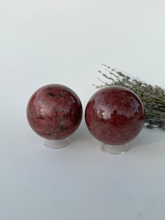 Rhodonite Spheres