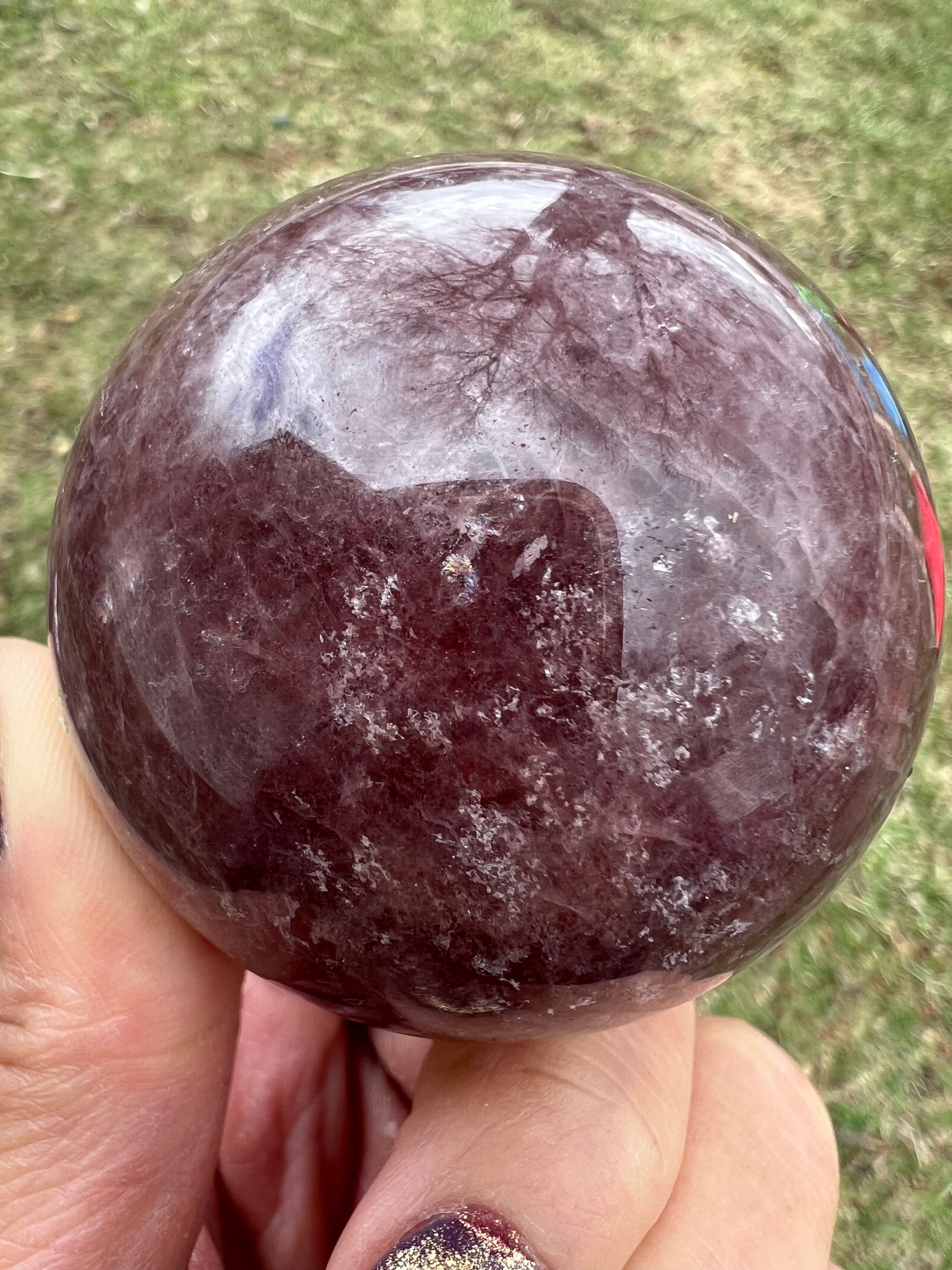 Strawberrry Quartz Sphere