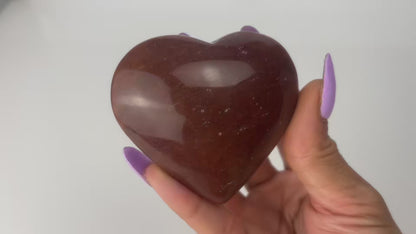 Red Jasper Heart