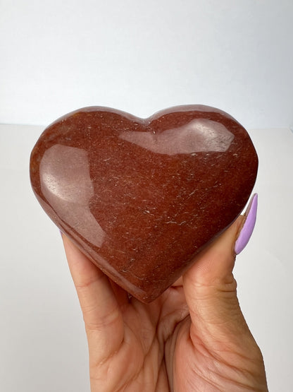 Red Jasper Heart