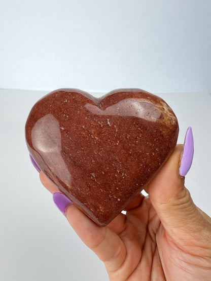 Red Jasper Heart