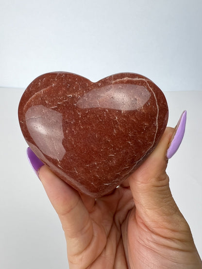 Red Jasper Heart