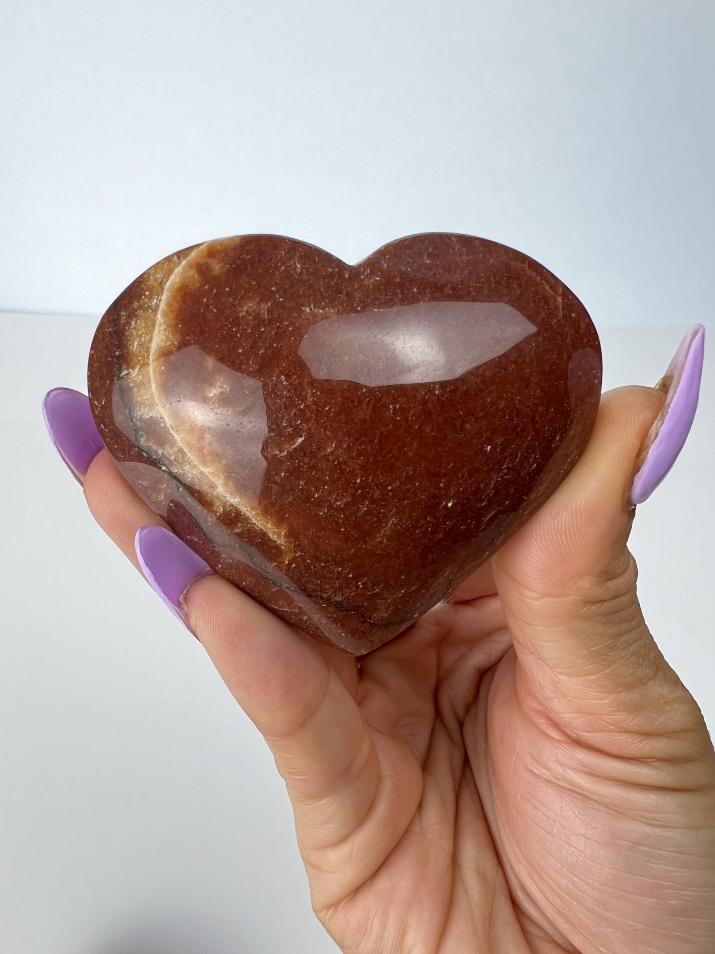 Red Jasper Heart