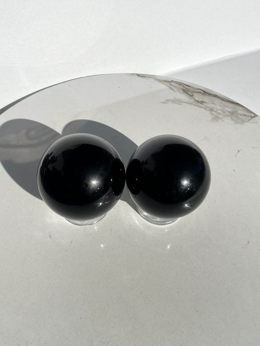 Black Obsidian Spheres